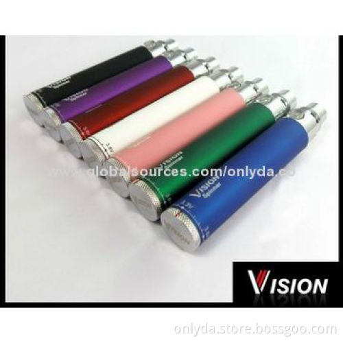 1,100mAh Vision Spinner eGo Batteries, RoHS and CE Marks, 3.3-4.8V Variable Voltage